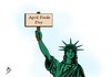 Cartoon: April Fools Day (small) by yaserabohamed tagged april,fools,day,statue,of,liberty