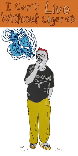 Cartoon: smoking man (medium) by popmom tagged smoking,man