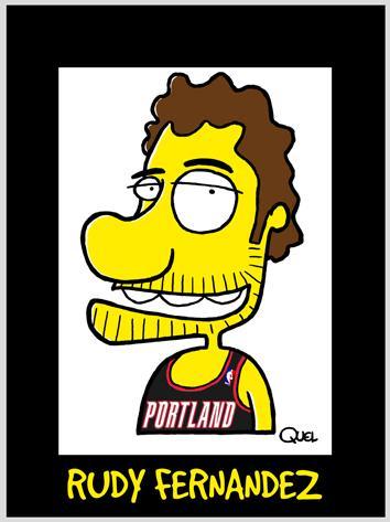 Cartoon: RUDY FERNANDEZ CARICATURE (medium) by QUEL tagged rudy,fernandez,caricature