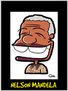 Cartoon: NELSON MANDELA CARICATURE (small) by QUEL tagged nelson mandela caricature
