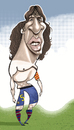 Cartoon: Carles Puyol (small) by pincho tagged carles puyol barcelona futbol capitan tarzan seleccion