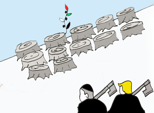 Cartoon: gaza (medium) by MSB tagged gaza