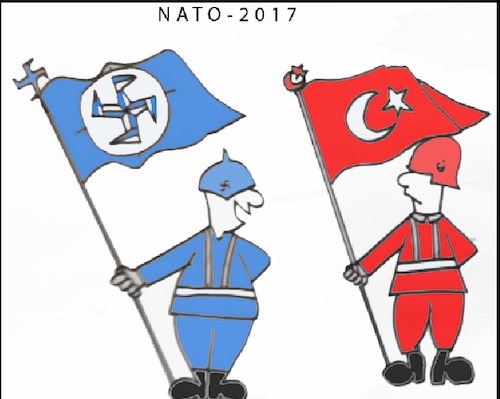 Cartoon: NATO (medium) by MSB tagged nato