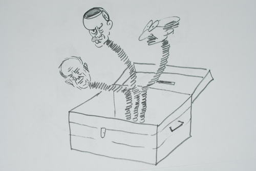 Cartoon: SECIM-2011 (medium) by MSB tagged secim,sandigi