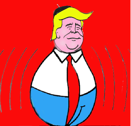 Cartoon: TRUMP (medium) by MSB tagged trump