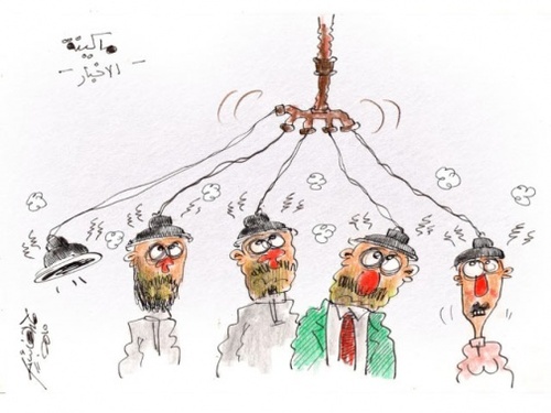 Cartoon: media (medium) by hamad al gayeb tagged media