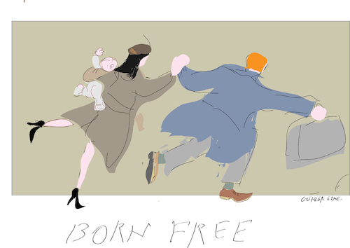 Cartoon: Born Free 2020 (medium) by gungor tagged uk,uk