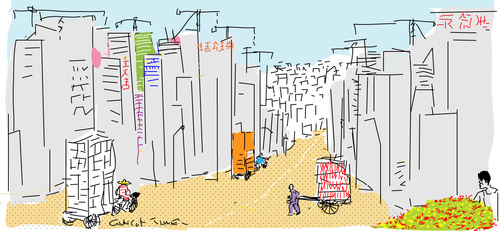 Cartoon: Building boom (medium) by gungor tagged china