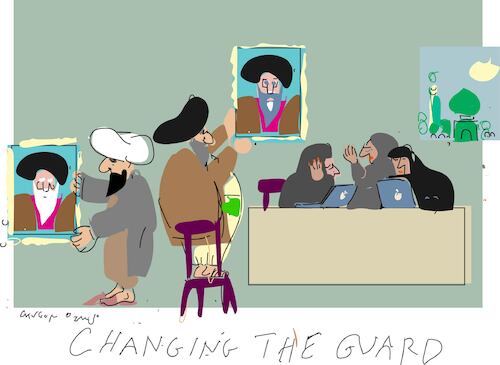 Cartoon: Changing the guard (medium) by gungor tagged changing,the,guard,in,iran,changing,the,guard,in,iran