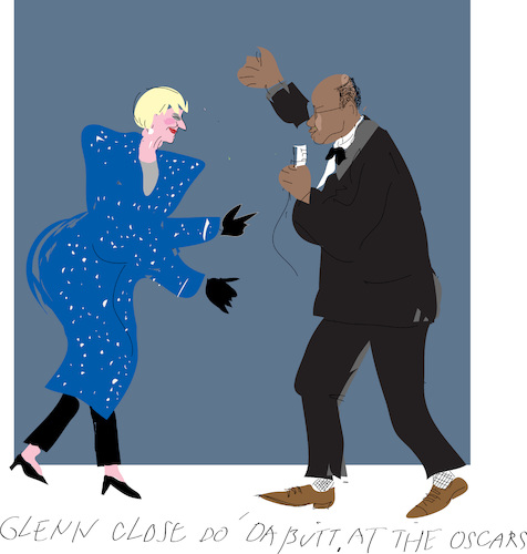 Cartoon: Da Butt dancing (medium) by gungor tagged glenn,close,glenn,close