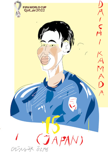 Cartoon: Daichi Kamada (medium) by gungor tagged world,cup,2022,world,cup,2022