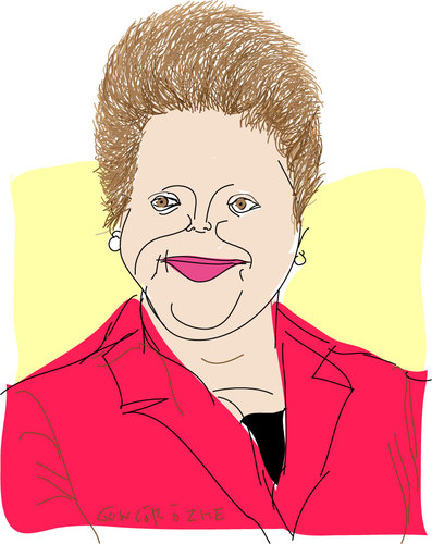 Cartoon: Dilma Vana Rousseff (medium) by gungor tagged brazil