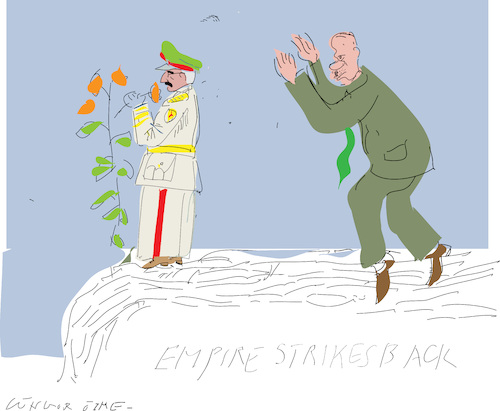 Cartoon: Empire Strikes Back (medium) by gungor tagged libya,libya