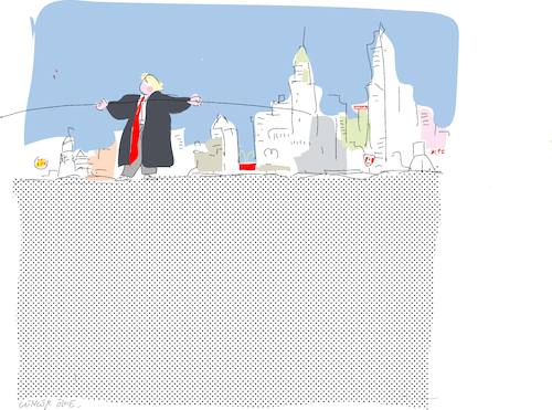 Cartoon: Epic Wall (medium) by gungor tagged usa,usa