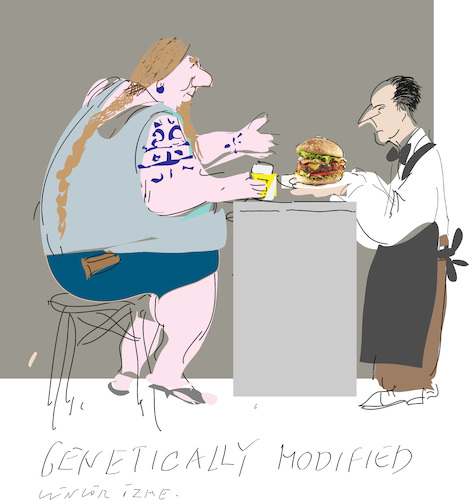 Cartoon: Genetically Modified (medium) by gungor tagged food,food