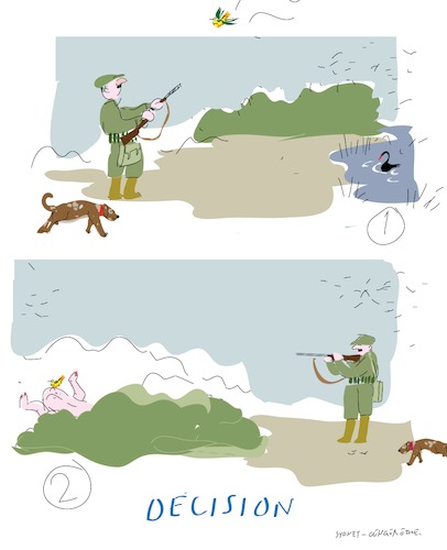 Cartoon: Hunter (medium) by gungor tagged hunting