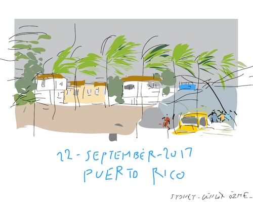 Cartoon: Hurricane Maria (medium) by gungor tagged puerto,rico