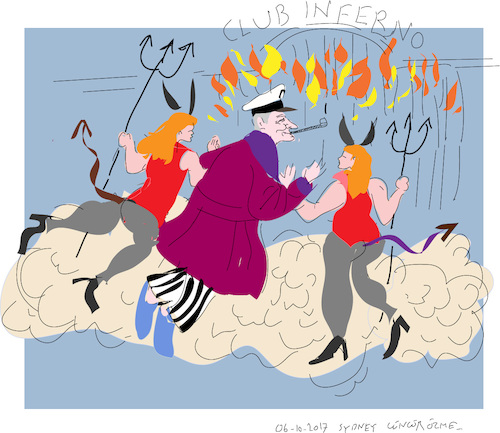 Cartoon: Inferno (medium) by gungor tagged usa