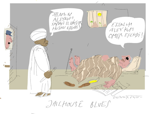 Cartoon: Jailhouse Blues (medium) by gungor tagged sudan,sudan