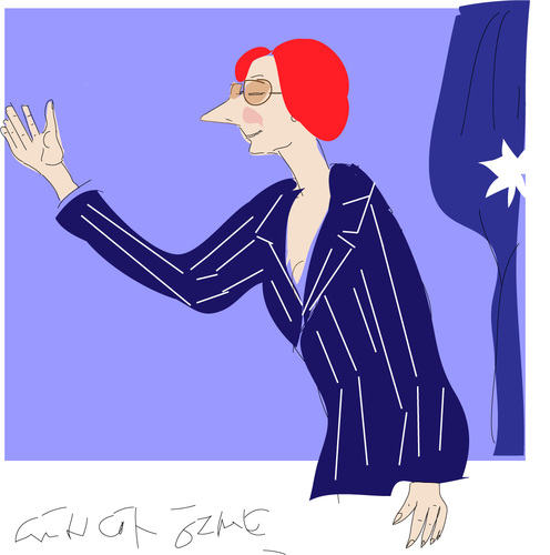 Cartoon: J.E.Gillard (medium) by gungor tagged australia