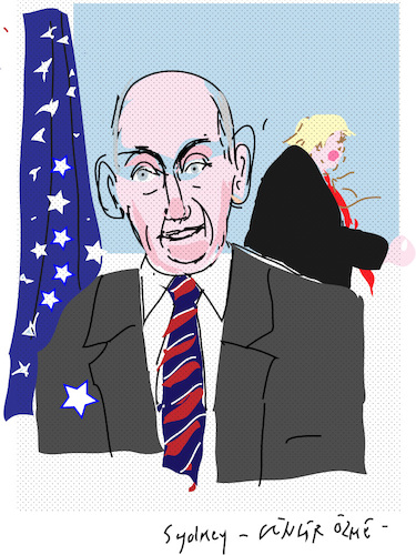 Cartoon: John Kelly (medium) by gungor tagged usa
