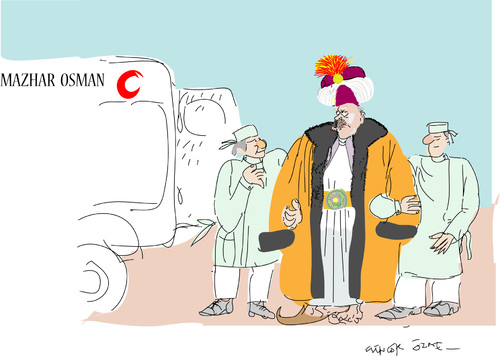 Cartoon: Last Ottoman (medium) by gungor tagged turkey