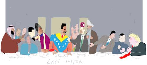 Cartoon: Last supper 10 (medium) by gungor tagged venezuela,venezuela