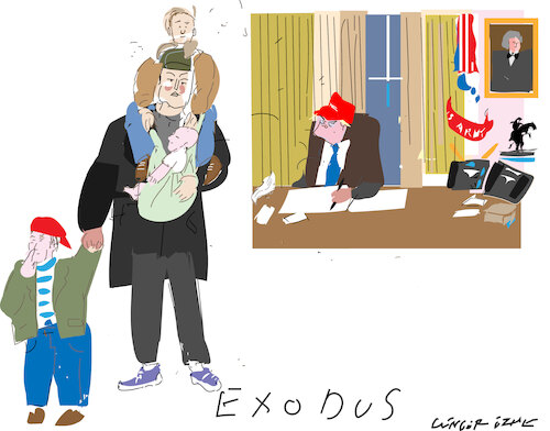 Cartoon: Musk and Trump fallout (medium) by gungor tagged musk,is,leaving,the,white,house,musk,is,leaving,the,white,house
