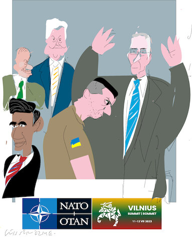 Cartoon: Nato summit in Vilnius 2023 (medium) by gungor tagged nato,summit,2023,nato,summit,2023