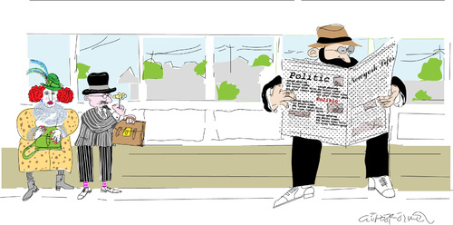 Cartoon: Newspaper-2 (medium) by gungor tagged art