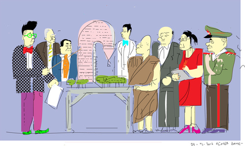 Cartoon: Phallic Towers (medium) by gungor tagged chia