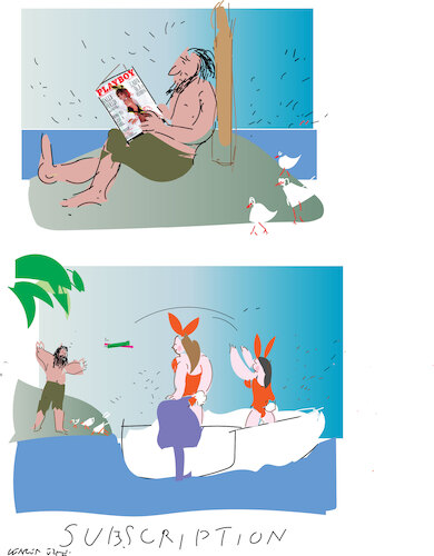 Cartoon: Playboy mag subscription (medium) by gungor tagged about,subscription,about,subscription