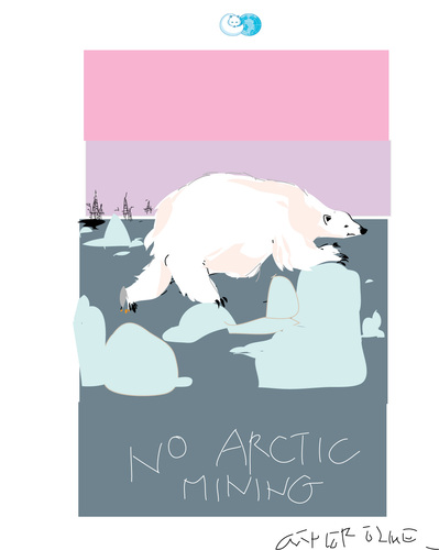 Cartoon: Polar Bear (medium) by gungor tagged arctic