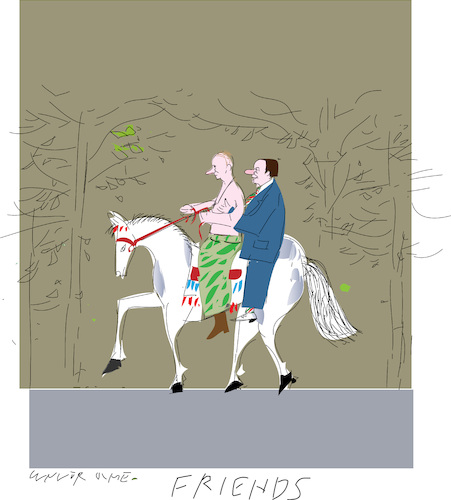Cartoon: Putin s friend (medium) by gungor tagged friendship,friendship