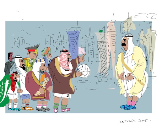 Cartoon: Qatar (medium) by gungor tagged middle,east