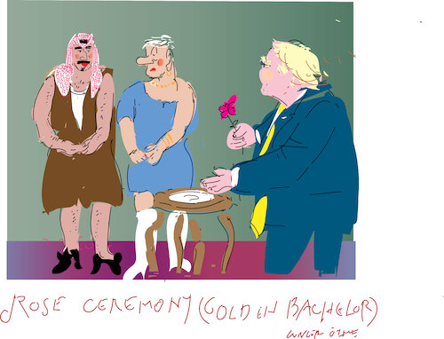 Cartoon: Rose ceremony and bachelor (medium) by gungor tagged race,to,win,american,heartsrrs,race,to,win,american,heartsrrs