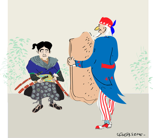 Cartoon: Samurai (medium) by gungor tagged japan