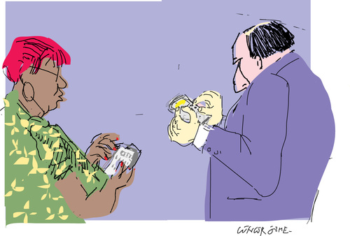 Cartoon: Smartphone (medium) by gungor tagged posting