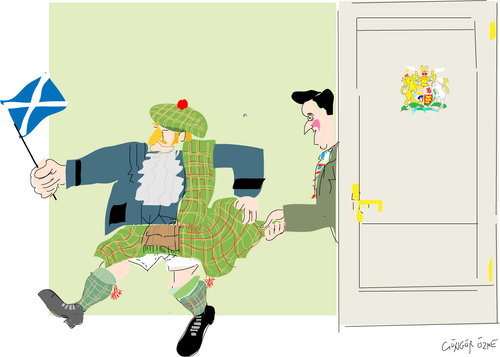 Cartoon: Split-up (medium) by gungor tagged scotland