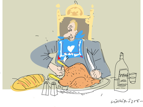 Cartoon: Thanks giving (medium) by gungor tagged rusia