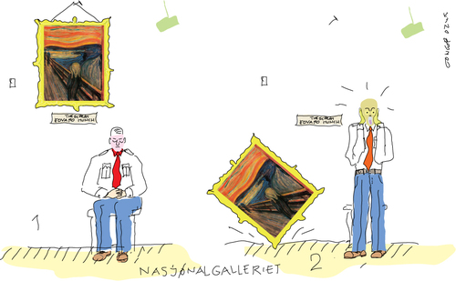 Cartoon: The scream (medium) by gungor tagged norway