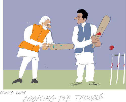 Cartoon: Trouble (medium) by gungor tagged pakistan,pakistan