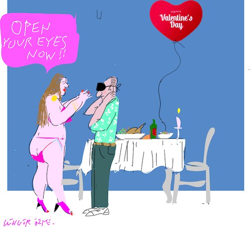 Cartoon: Valentine Day 2024 (medium) by gungor tagged valentine,day,2024,valentine,day,2024