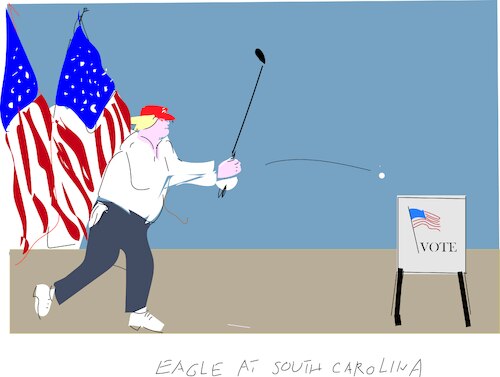 Cartoon: Victory in South Carolina (medium) by gungor tagged victory,in,south,carolina,victory,in,south,carolina