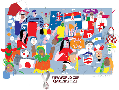 Cartoon: World Cup Qatar 2022 (medium) by gungor tagged world,cup,qatar,2022,world,cup,qatar,2022