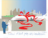 Cartoon: Gift  Cadeau  Geschenk (small) by gungor tagged gift,from,qatar,trump