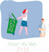 Cartoon: Happy New Year 2023 (small) by gungor tagged happy,new,year,2023