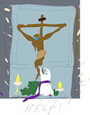 Cartoon: Help at Vatican (small) by gungor tagged health