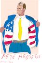 Cartoon: Pete Hegseth (small) by gungor tagged american,crusade,hegseth