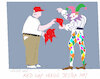 Cartoon: Red cap versus jester hat (small) by gungor tagged famous,red,cap